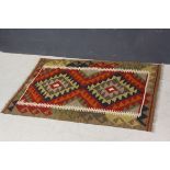 Hand Knotted Woolen Mimana Kilim, approx.126 x 78cm