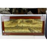 19th century Style Print of a French Engraving of London titled ' La Ville De Londres Prospectus