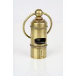 Brass cased whistle stamped Titanic