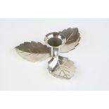 Hans Jenson Denmark silver plate candle holder