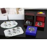 Swarovski crystal paperweights to include Disney and Pixies with Swarovski mirrors.