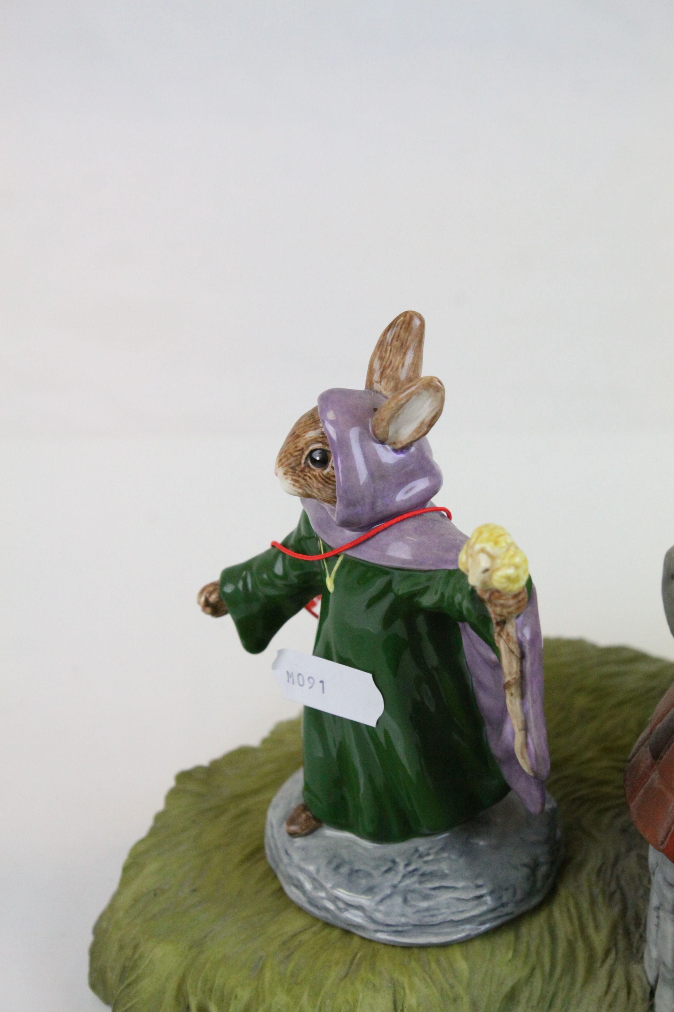 Royal Doulton Bunnykins ' The Arthurian Legend Collection Base ' together with Three Bunnykins ' - Image 5 of 6