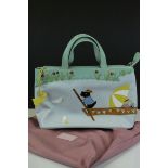 Radley Signature Leather Handbag ' Without a Paddle ' with Scottie Dog Tag and Purse, 33cms wide,