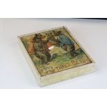 Victorian Loughlin Bros Little Kitten Series Wooden Jigsaw Puzzle in original box ' The Story of the