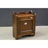 Late Victorian Small Mahogany Hanging Wall Cupboard. 35cms wide x 43cms high