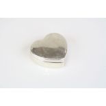 Silver heart shaped pill box