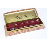 Boxed ' The Royal Writing Set 32/6 ' featuring a Pen and Pencil made to commemorate the coronation