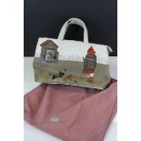 Radley Signature Leather Handbag ' Potting Shed' with purse and Scottie Dog Tag, 33cms wide, with