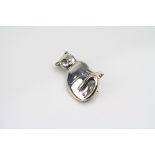 Silver Cat Brooch