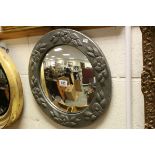 Arts & Crafts pewter style mirror