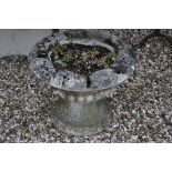 Reconstituted Stone Urn Shaped Garden Planter