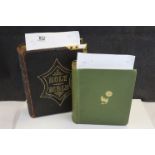 Large Victorian Leather and Gilt Metal Bound Bible ' The Illustrated National Family Bible ' with