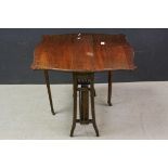 Early 20th century Mahogany Sutherland Table, 62cms long x 61cms high