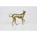Bronze/brass figure of a greyhound style dog