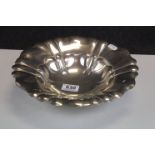 Large silver fruit bowl