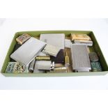 A quantity of vintage lighters,cigarette and cigar cases etc.