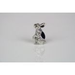 Silver Rabbit Pincushion