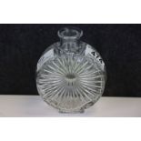 Riihimaki Lasi Helena Tynell ' Aurinkopollo ' Clear Glass Sun Bottle, 12cms high