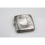 Birmingham 1908 silver vesta case maker Thomas Hayes & Co