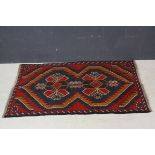 Baluchi Hand Knotted Woolen Rug approx.138 x 80cm