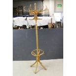 Bentwood Beech Coat and Stick Stand, 194cms high