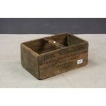 Vintage wooden D.A Sexton & Sons advertising fruit and vegetables kitchen trug