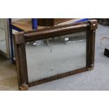 Regency Mahogany Framed Overmantle Mirror, 97cms x 61cms