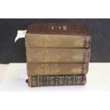 Volumes 1 to 3 of ' The Works of John Bunyan ' published by Blackie & Son together with Leather