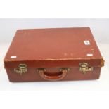 Suitcase of Mixed Ephemera including Quantity of 19th and Early 20th century CDV's and CDV Albums,