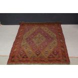 Hand Knotted Woolen Gazak approx.137 x 123cm