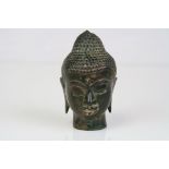 Brass/bronze Egyptian lady walking stick head