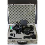 Canon EOS D60 Camera with Accessories including Lens, Flash Gun, etc, all contained in a Fitted