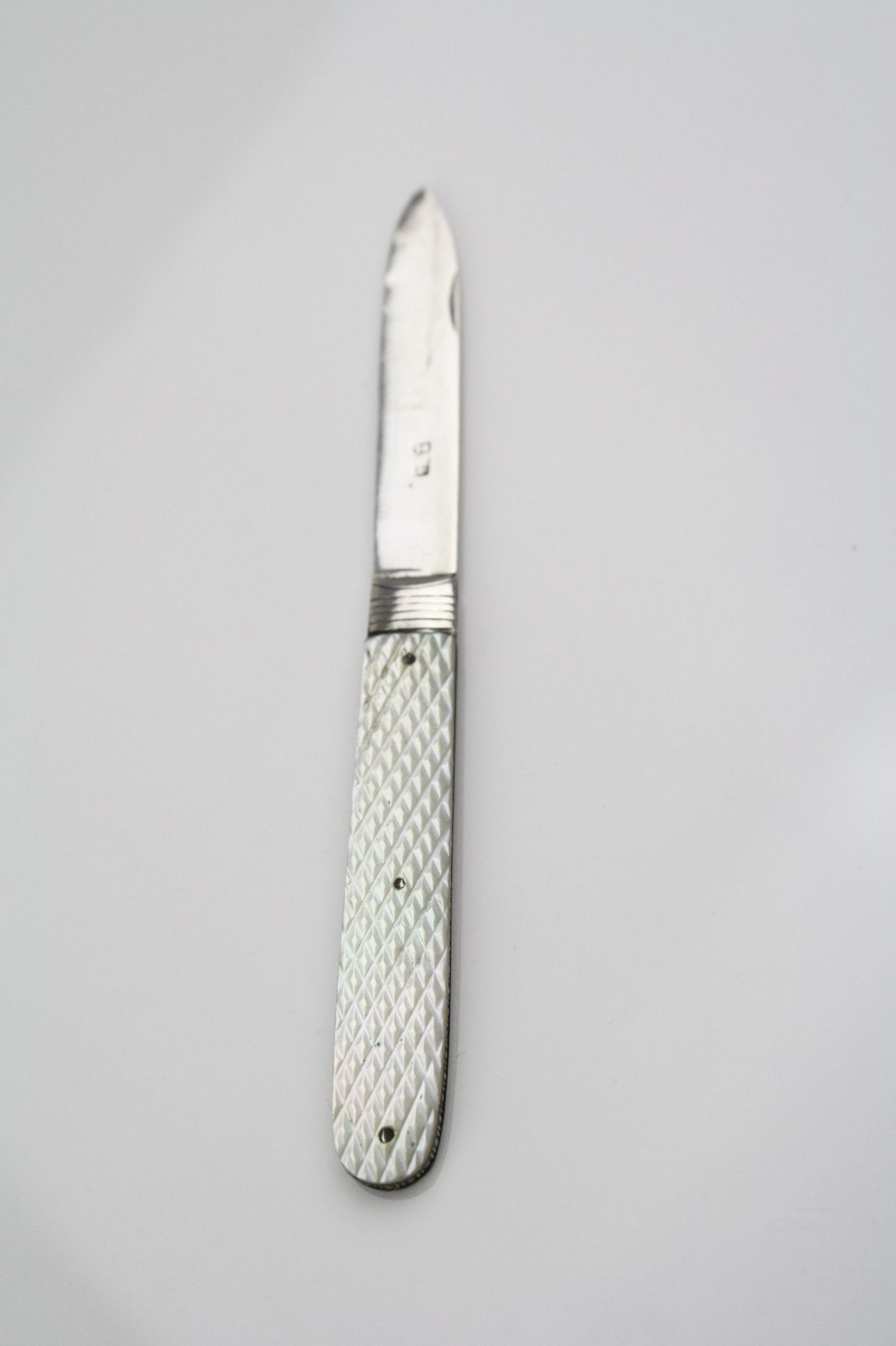 Silver and mop circa 1820's ladies fruit knife