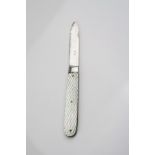 Silver and mop circa 1820's ladies fruit knife