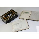 Two Autograph Albums, one containing various notes, poems and drawings dating around 1917 / 18 and