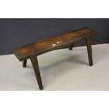 Antique pine pig bench