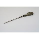 Antique white metal spoon, possibly roman.