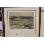 Cecil Aldin - Limited Edition Golfing Print ' Sunningdale - The 4th ', no.187/500 with gallery
