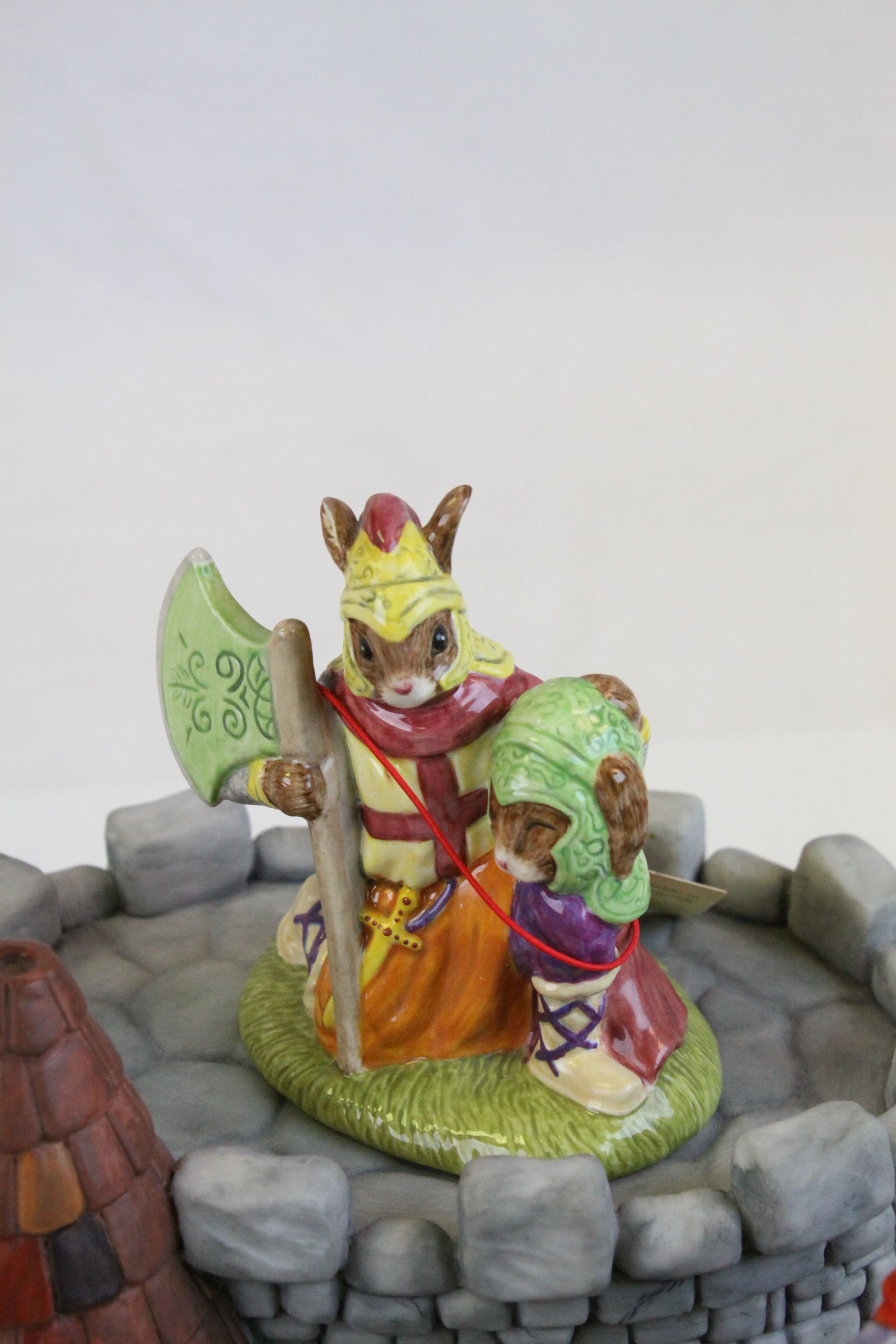 Royal Doulton Bunnykins ' The Arthurian Legend Collection Base ' together with Three Bunnykins ' - Image 6 of 6