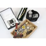 Various Wristwatches including a Cased Geneva Quartz Two Watch Set