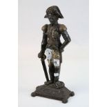 19th century Cast Iron Doorstop in the form of the Duke of Wellington, 36cms high
