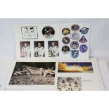NASA memorabilia - Photographic Print of the Moon Landing showing Irwin with Lunar Rover signed by