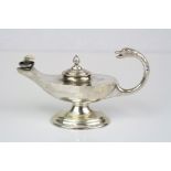 Genie lamp silver plate cigar lighter