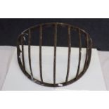 Antique Wrought Iron Demi-Lune Hay Rack, 51cms wide