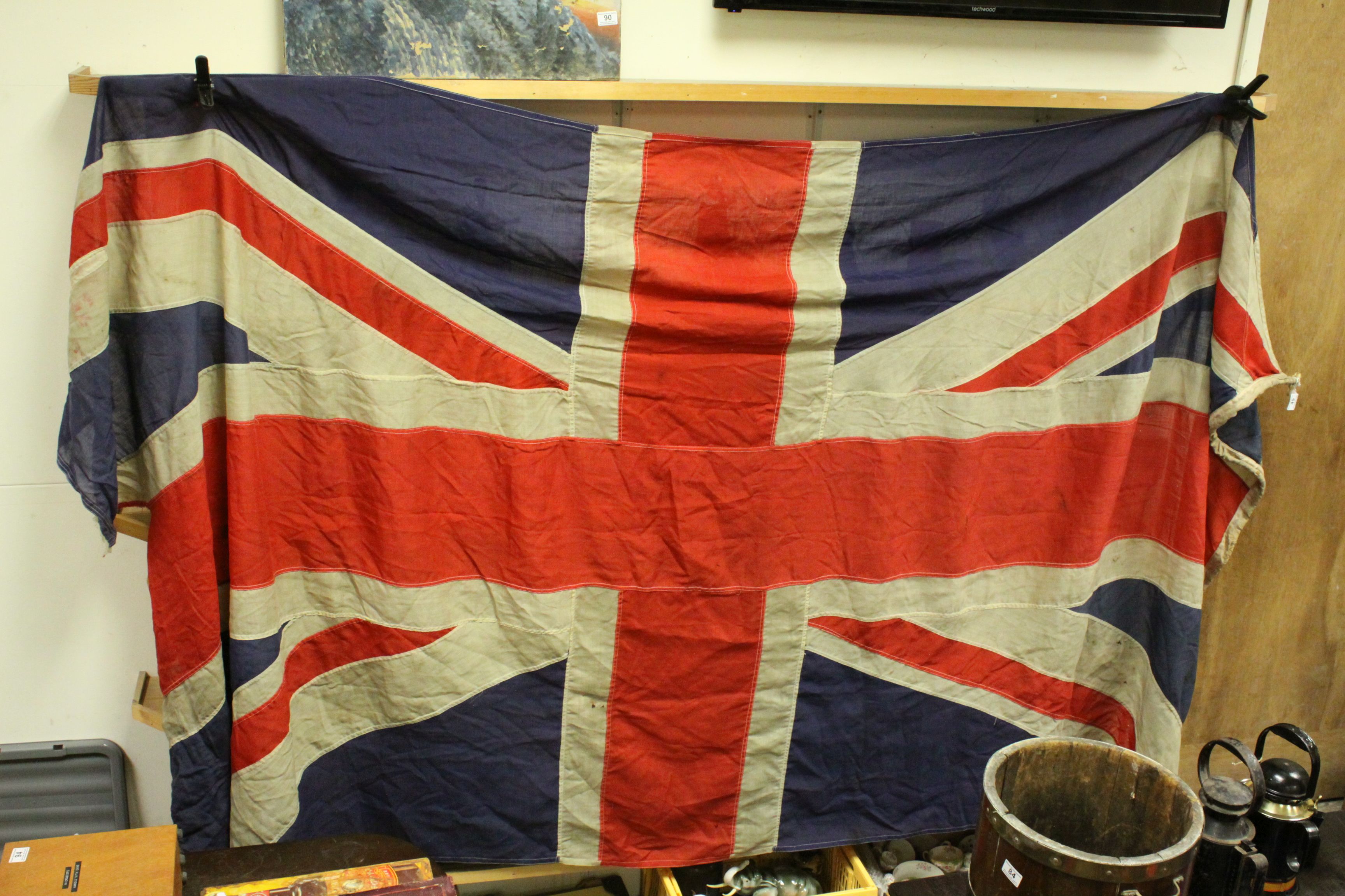 Large Vintage Union Jack Flag, approx. 340cms x 150cms