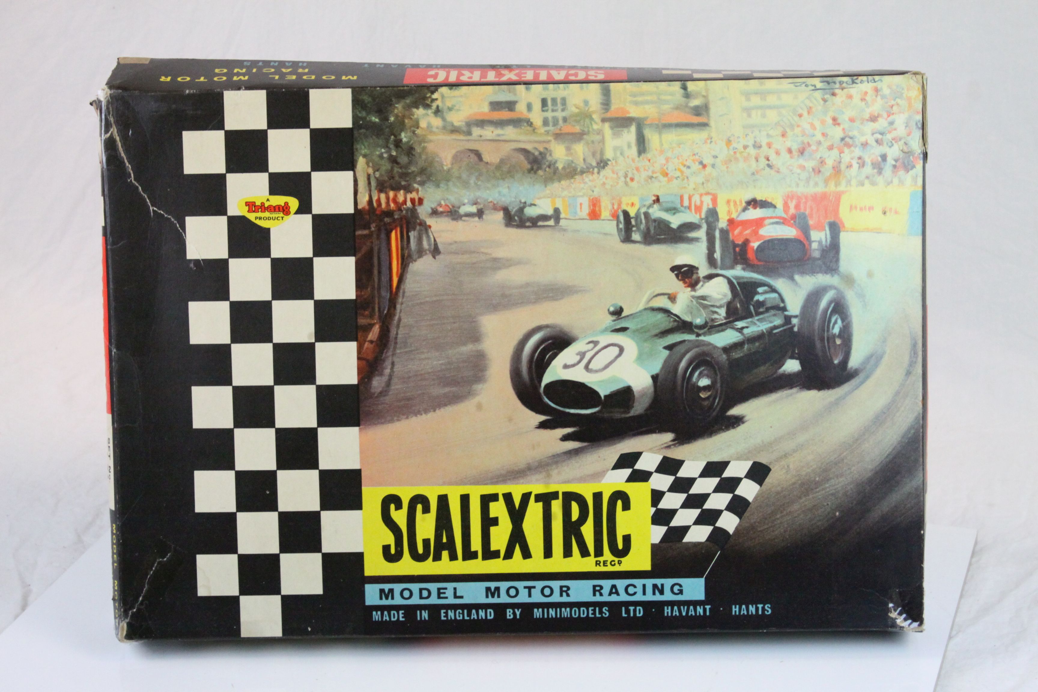 Vintage Boxed Tri-ang Scalextric Model Motor Racing Set, no. FJ.31 Formula Junior Cars