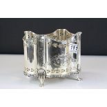 Silver Plated Wine Bottle Stand / Coaster, 18cms wide