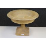 19th century Polished Stoneware Tazza, 29cms diameter