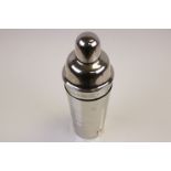 Silver Plated Menu Style Cocktail Shaker.