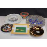 Seven Items of Rosenthal Ceramics and Glass including Dorothy Hafner Flash Dish, Cairn Young